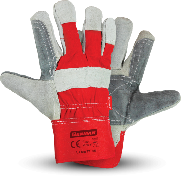 gloves benman red